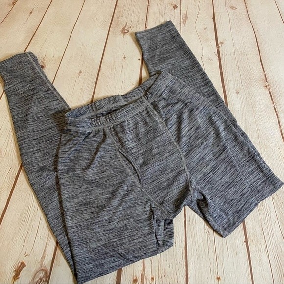 Trimfit Space Dye Gray Long-Sleeve w/Thumbholes Thermal Long Johns 2 Piece Set - Picture 7 of 8